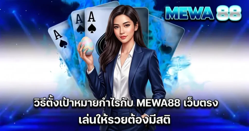 วิธีตั้งเป้าหมายกำไรกับ MEWA88 เว็บตรง เล่นให้รวยต้องมีสติ